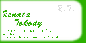 renata tokody business card